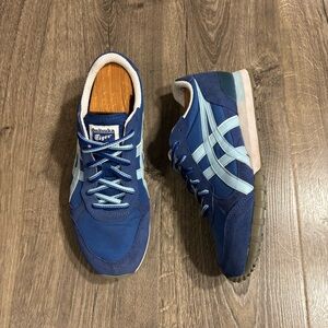 Onitsuka Tiger by Asics Men's Navy and Light Blue Sneakers D4S6N size 10